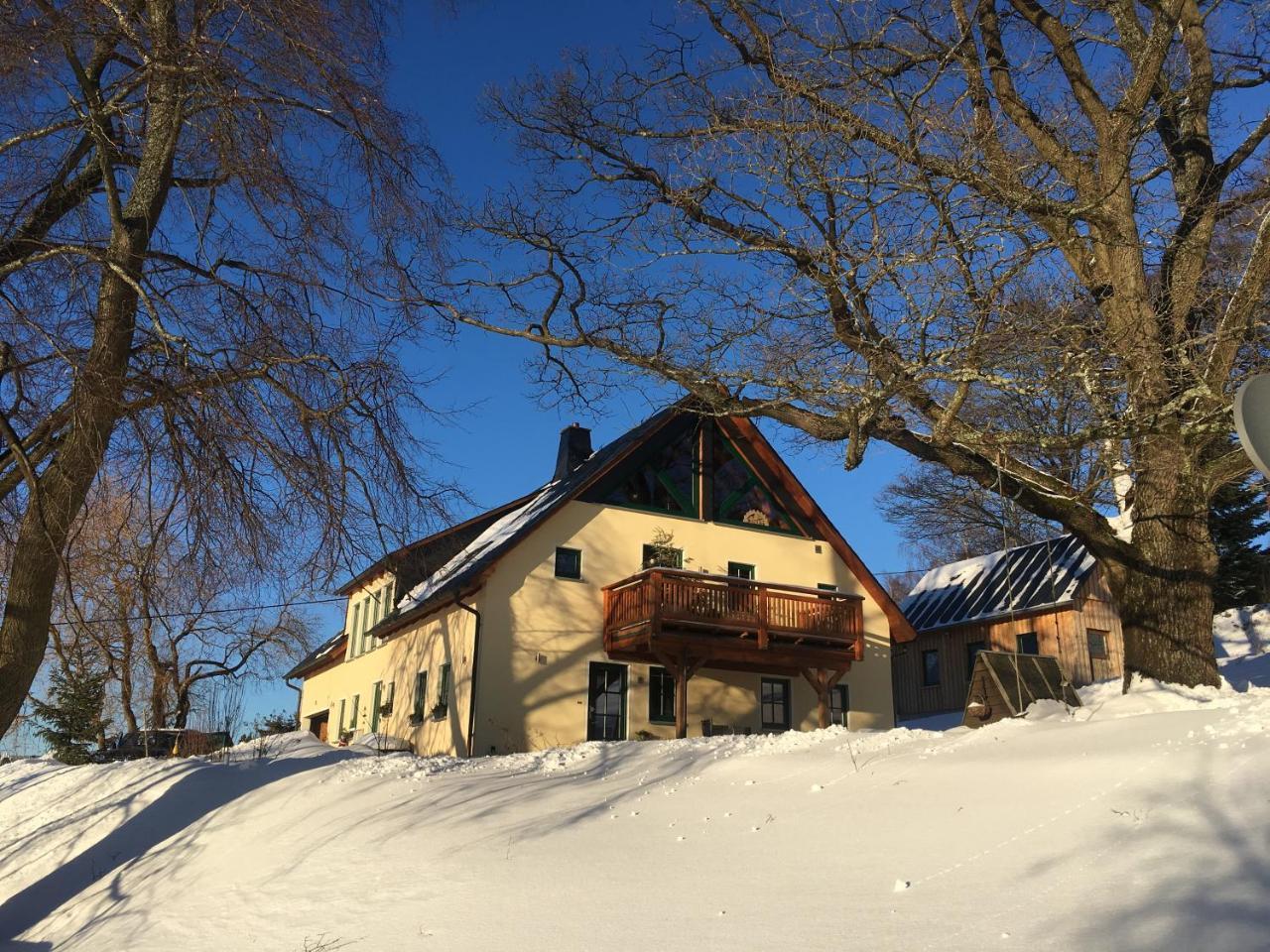 Ferienwohnung Laempelberg Klingenthal Bagian luar foto